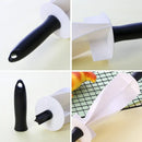 White and black croissant bread wheel cutter kitchen pastry tool by Decorbites