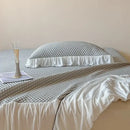 GobekUsa Cool Feeling 3-Piece Bedding Set - Solid Color Bedskirt, Bedspreads, Sheets & Pillowcases