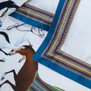 GobekUsa Galloping Horse Luxury Bedding Set 1400TC Egyptian Cotton Duvet Cover Sheet Pillowcases