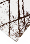 White And Brown Modern Style 5x7 Rug