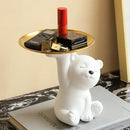 GobekUsa Bear Figurine Resin Sculpture Home Decor Storage Box Living Room Ornaments