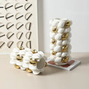 GobekUsa Lemon Carambola Ceramic Vase Gold-Plated Fruit Shape Creative Home Decor