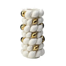 GobekUsa Lemon Carambola Ceramic Vase Gold-Plated Fruit Shape Creative Home Decor
