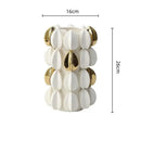 GobekUsa Lemon Carambola Ceramic Vase Gold-Plated Fruit Shape Creative Home Decor