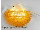 GobekUsa Birds Nest Wall Lamp | 3D Art Light Fixture for Children Room & Living Room