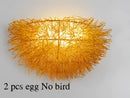 GobekUsa Birds Nest Wall Lamp | 3D Art Light Fixture for Children Room & Living Room