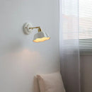 GobekUsa Ceramic LED Wall Light with Copper Arm Socket for Bedroom Living Room