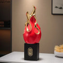 GobekUsa Gilded Pitaya Cat Ceramic Feng Shui Ornament Landscaping Decoration