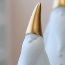 GobekUsa Ceramic Santa Claus Figurines Set for Christmas Home Decor