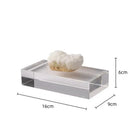 GobekUsa Clear Crystal Coralline Ornaments for Home Decor