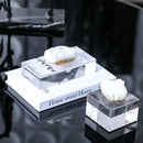 GobekUsa Clear Crystal Coralline Ornaments for Home Decor