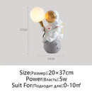 GobekUsa Astronaut Moon Planet Table Lamp Night Light Bedroom Decor Spaceman Theme