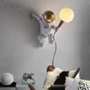 GobekUsa Astronaut Moon Planet Table Lamp Night Light Bedroom Decor Spaceman Theme