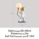 GobekUsa Astronaut Moon Planet Table Lamp Night Light Bedroom Decor Spaceman Theme
