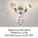 GobekUsa Astronaut Moon Planet Table Lamp Night Light Bedroom Decor Spaceman Theme