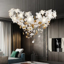 GobekUsa Crystal Flower Chandelier: Luxury Ceiling Pendant Light for Home Decor
