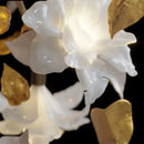 GobekUsa Crystal Flower Chandelier: Luxury Ceiling Pendant Light for Home Decor