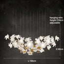 GobekUsa Crystal Flower Chandelier: Luxury Ceiling Pendant Light for Home Decor