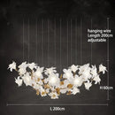 GobekUsa Crystal Flower Chandelier: Luxury Ceiling Pendant Light for Home Decor