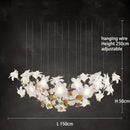 GobekUsa Crystal Flower Chandelier: Luxury Ceiling Pendant Light for Home Decor