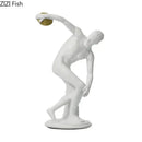 GobekUsa Discus Thrower Resin Sculpture Athlete Desk Decoration Ornaments