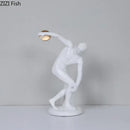 GobekUsa Discus Thrower Resin Sculpture Athlete Desk Decoration Ornaments