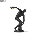 GobekUsa Discus Thrower Resin Sculpture Athlete Desk Decoration Ornaments