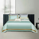 GobekUsa 1000TC Egyptian Cotton Luxury Bedding Set with Gold Embroidery - Solid Color