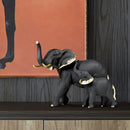 GobekUsa Elephant Resin Sculpture Ornaments for Modern Living Room Decor