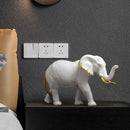 GobekUsa Elephant Resin Sculpture Ornaments for Modern Living Room Decor