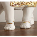 GobekUsa Elephant Sculpture Figurine for Shelf, Desk, Home Decor - Resin Statue Housewarming Gift