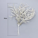 White and gold glitter artificial branches home decor living room by Decorbites
