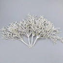 White and gold glitter artificial branches home decor living room by Decorbites