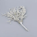White and gold glitter artificial branches home decor living room by Decorbites