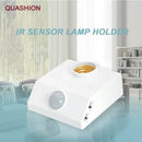 White and gold infrared motion sensor lamp holder bedroom light by Decorbites