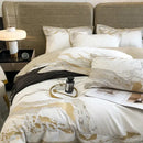 GobekUsa Egyptian Cotton Luxury Bedding Set Quilt Cover Pillow Shams Bedclothes