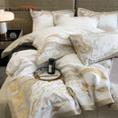 GobekUsa Egyptian Cotton Luxury Bedding Set Quilt Cover Pillow Shams Bedclothes