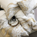 GobekUsa Egyptian Cotton Luxury Bedding Set Quilt Cover Pillow Shams Bedclothes