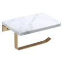 GobekUsa Gold Marble Toilet Paper Holder Tissue Box Stand Wall Mount Bathroom Rack