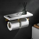 GobekUsa Gold Marble Toilet Paper Holder Tissue Box Stand Wall Mount Bathroom Rack