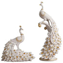 GobekUsa Golden Phoenix Peacock Sculpture Home Decor Ornament Figurine