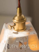 GobekUsa Cement Marble Chandelier Table Lamp for Bedroom, Restaurant, and Living Room
