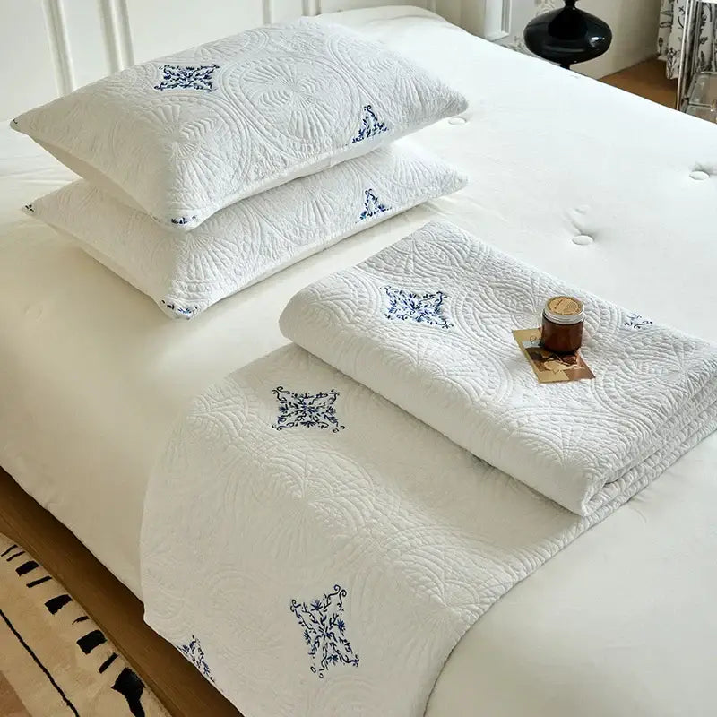 GobekUsa Cotton Quilted Embroidered Bedspread Set, photo 5 of 22