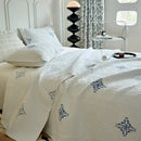 GobekUsa Cotton Quilted Embroidered Bedspread Set