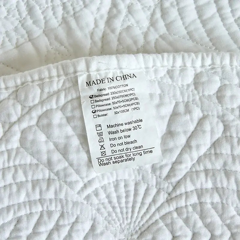 GobekUsa Cotton Quilted Embroidered Bedspread Set, photo 4 of 22