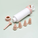White and gray cake cream decorating gun kitchen pastry syringe set by Decorbites