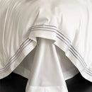 GobekUsa 1200TC Embroidered Egyptian Cotton Bedding Set - 4pcs King Queen Solid Sheets