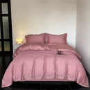 GobekUsa 1200TC Embroidered Egyptian Cotton Bedding Set - 4pcs King Queen Solid Sheets