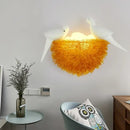 GobekUsa Bird's Nest LED Wall Lamp with 3D Birds Art - Decorative Novelty Wall Light