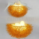 GobekUsa Bird's Nest LED Wall Lamp with 3D Birds Art - Decorative Novelty Wall Light